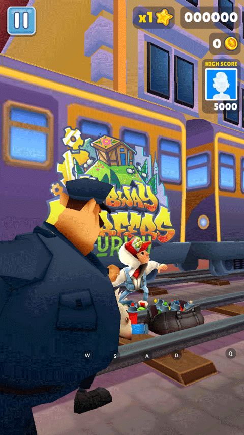 地铁跑酷国际服苏黎世版本下载 - 安卓休闲益智冒险