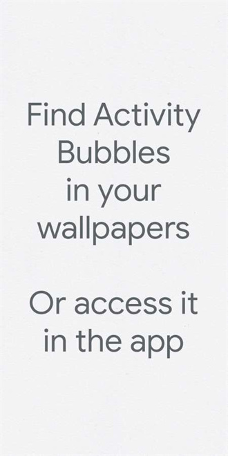 Activity Bubbles：下载你的动态壁纸美化工具