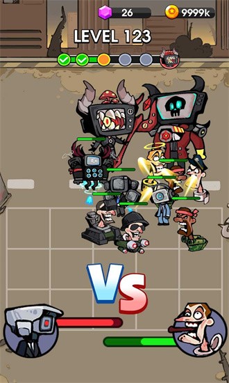 下载《Hero Battle》体验怪物战斗进化生存策略塔防游戏