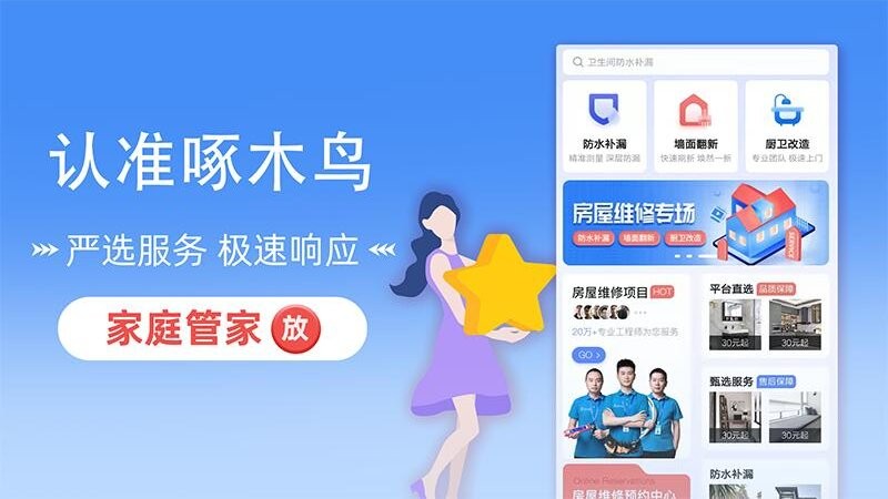 啄木鸟房屋维修服务 - 快速便捷的上门维修