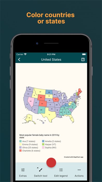 下载MapChart：方便旅游出行的地图工具