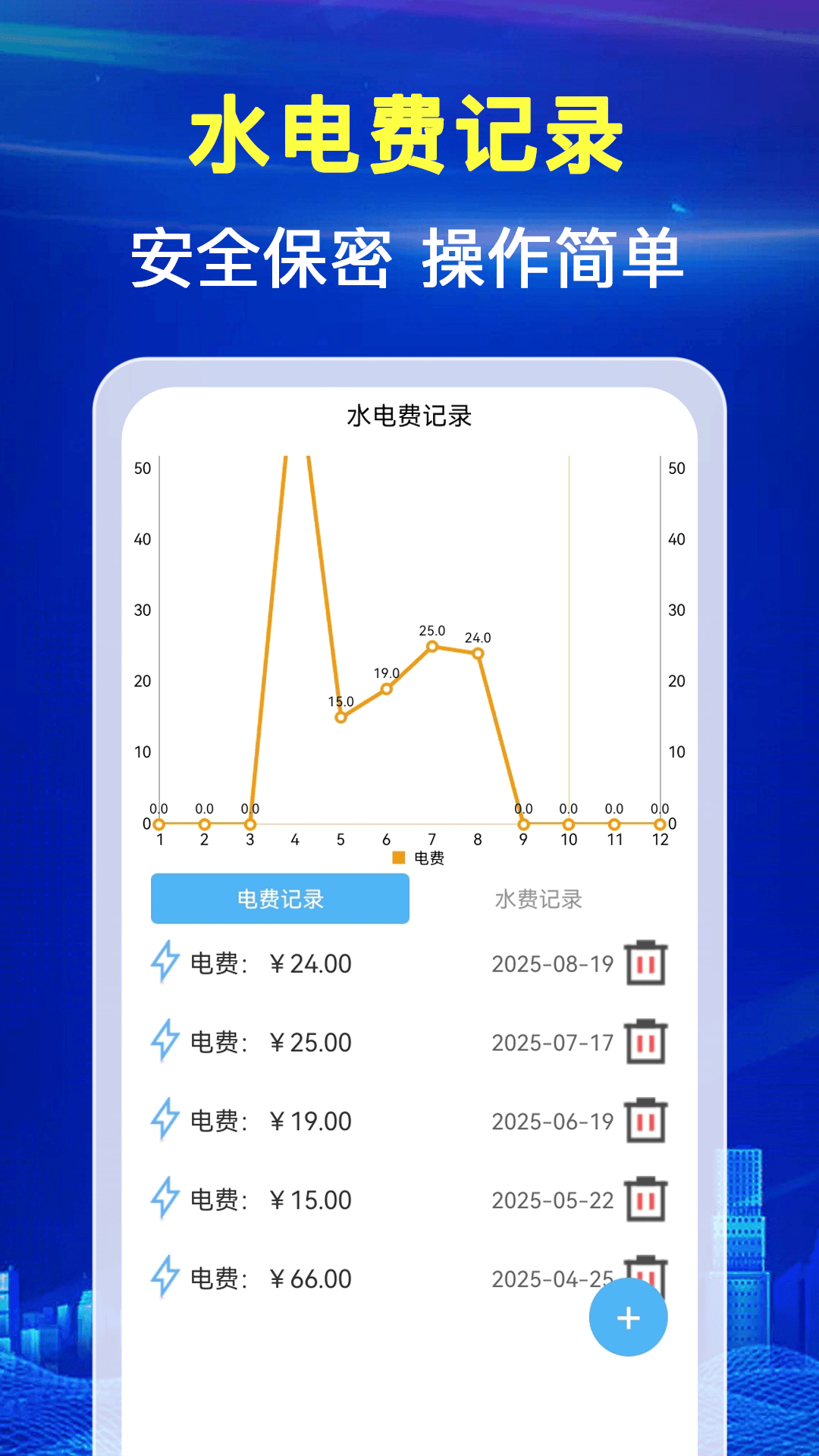 水电月度费用算APP：轻松管理家庭水电开支
