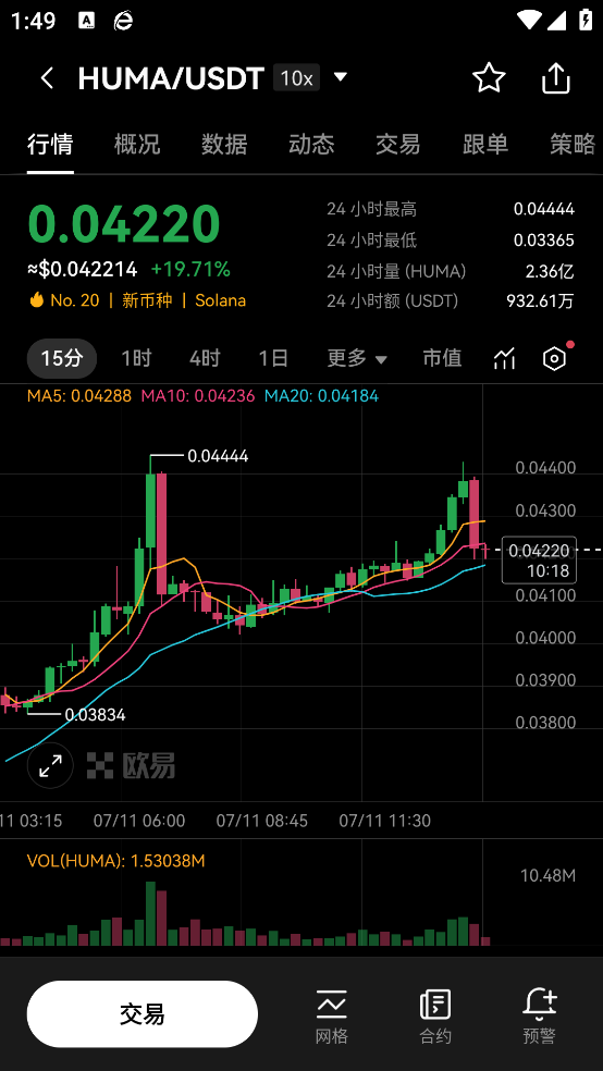 欧一交易所安卓版本下载 - 您的区块链投资伙伴