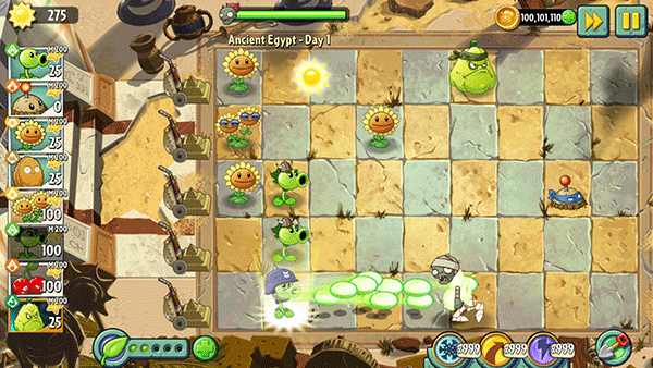 下载Plants vs Zombies 2国际版：探索时空穿越的放置塔防乐趣
