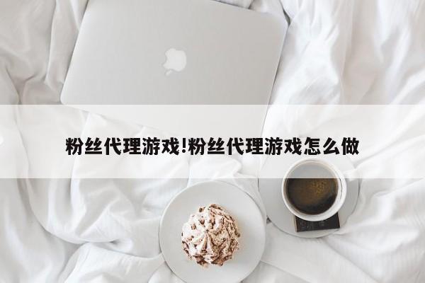粉丝代理游戏!粉丝代理游戏怎么做